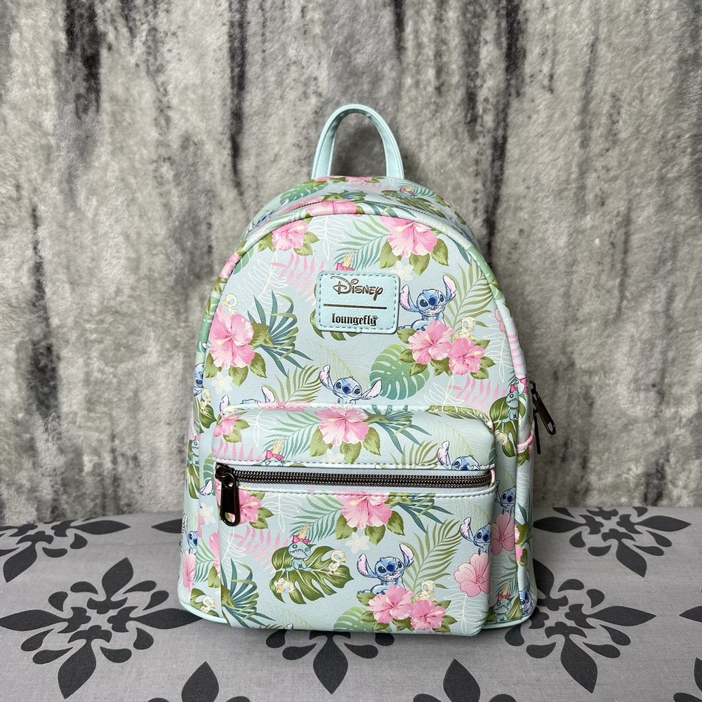 NWT Loungefly Disney Lilo & Stitch Tropical Friends Mini Backpack